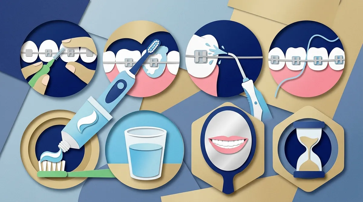 how to brush and floss with braces