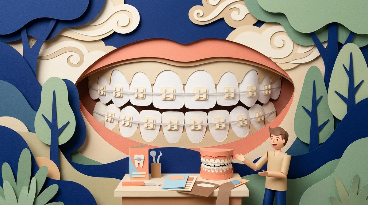 tooth-colored braces