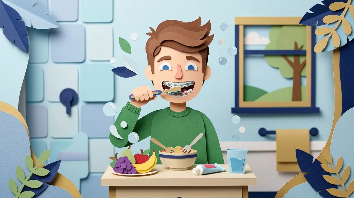 how to clean teeth with braces