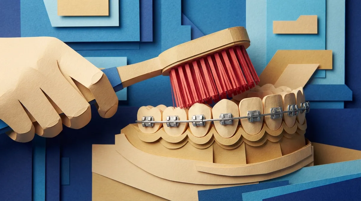 how to brush teeth properly with braces