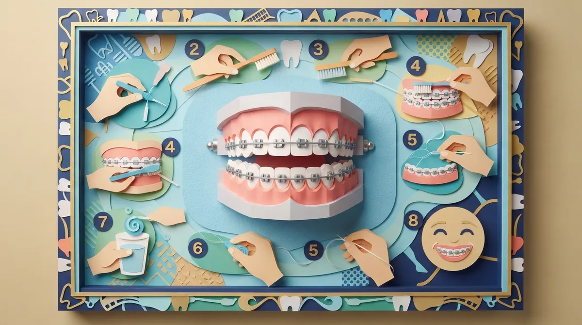 how do you brush your teeth with braces