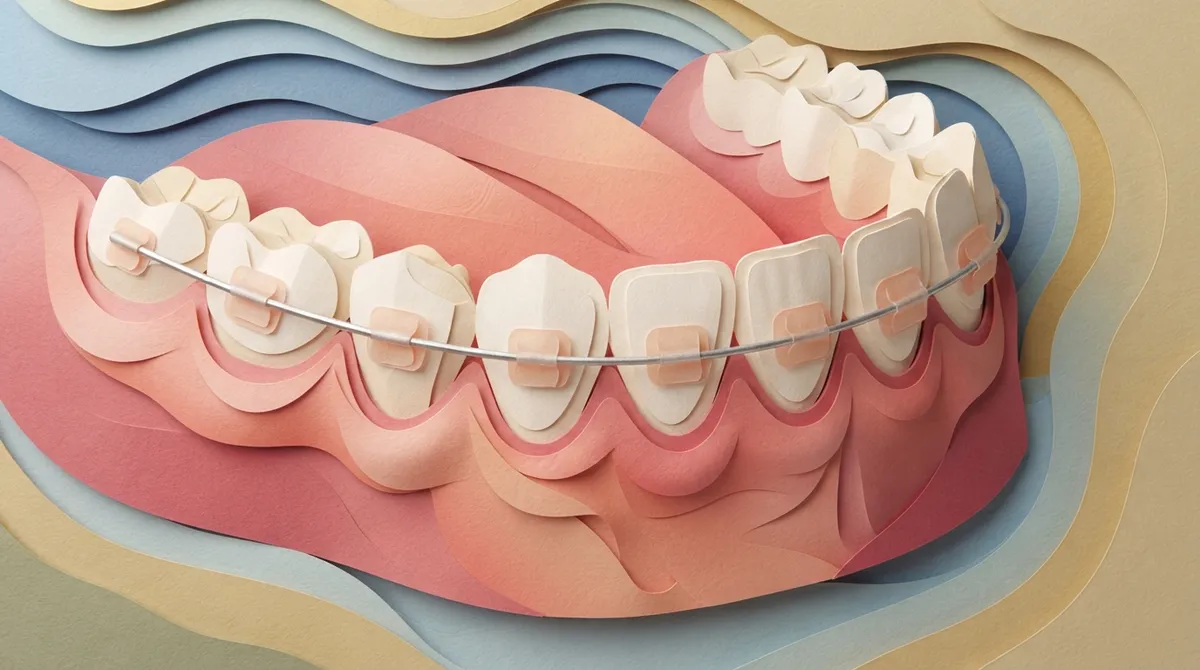wire retainer behind teeth