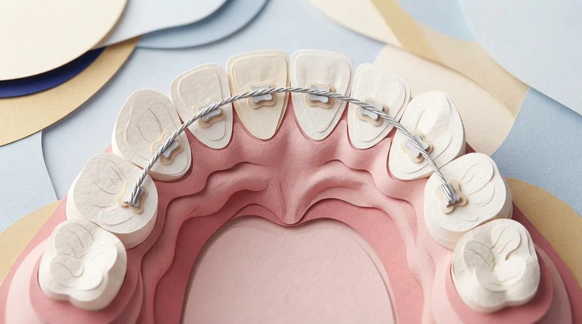 wire behind teeth after braces