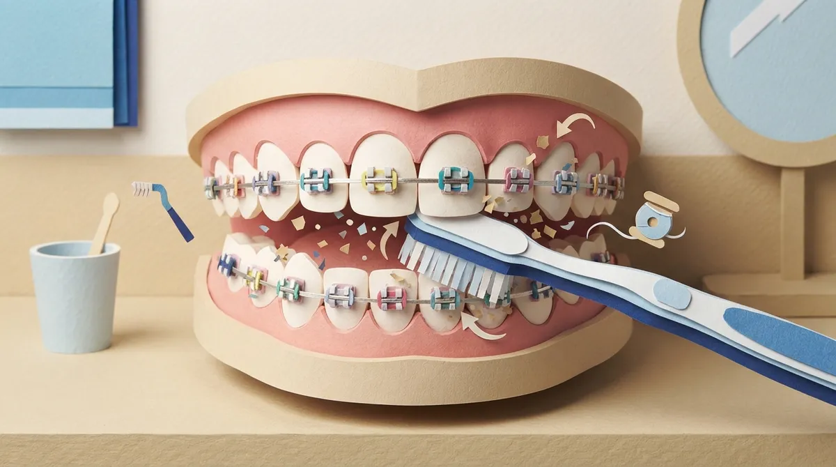 how to toothbrush with braces