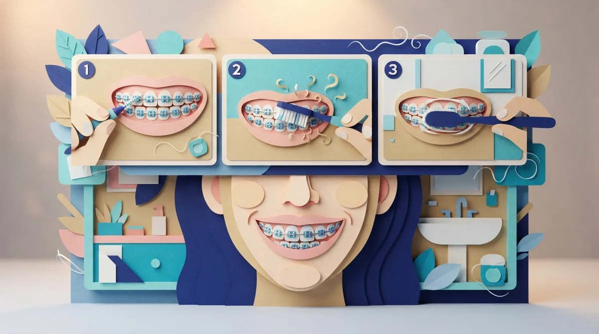how to toothbrush with braces