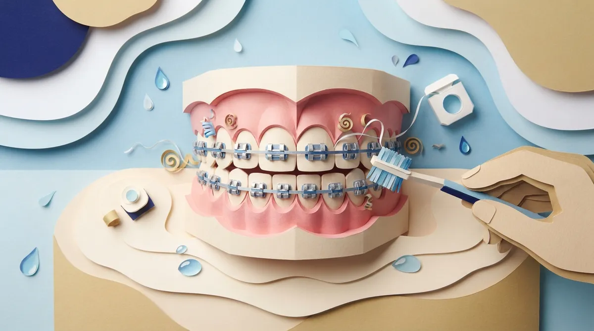 teeth cleaning with braces
