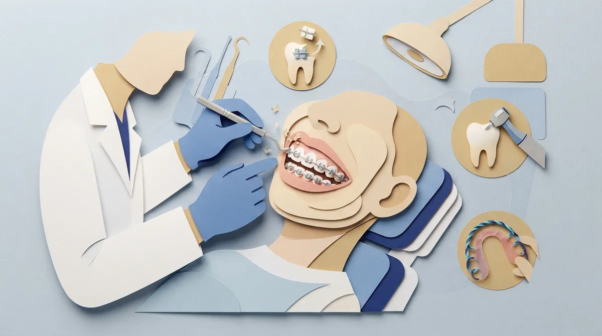 how long does getting braces off take