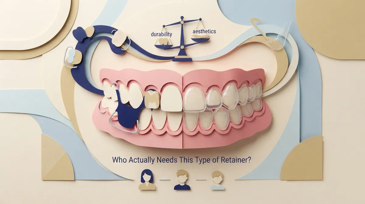 hawley retainer with pontic