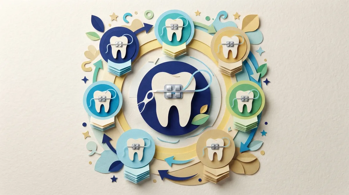 flossing with braces