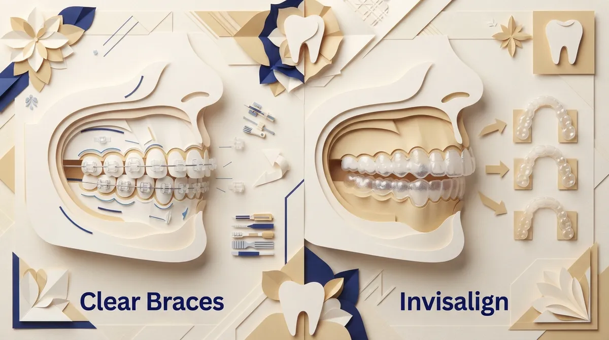 clear braces versus invisalign