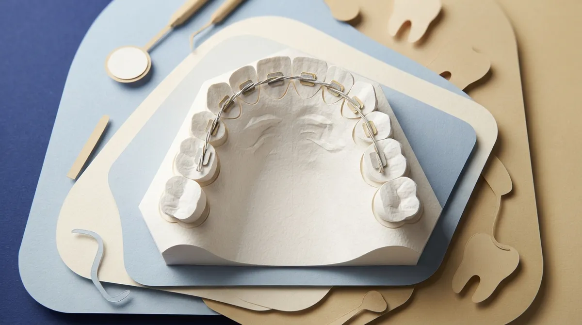permanent retainer top teeth