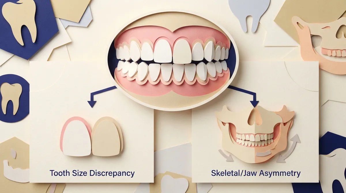 why dental midlines may not match