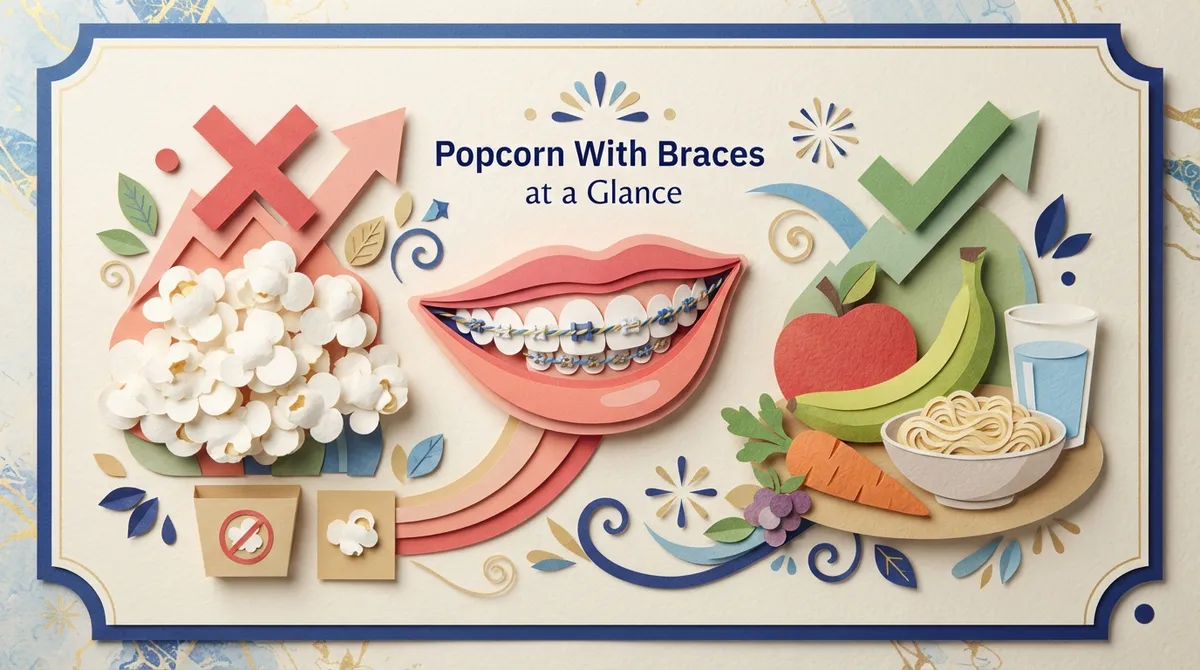 can you eat popcorn with braces