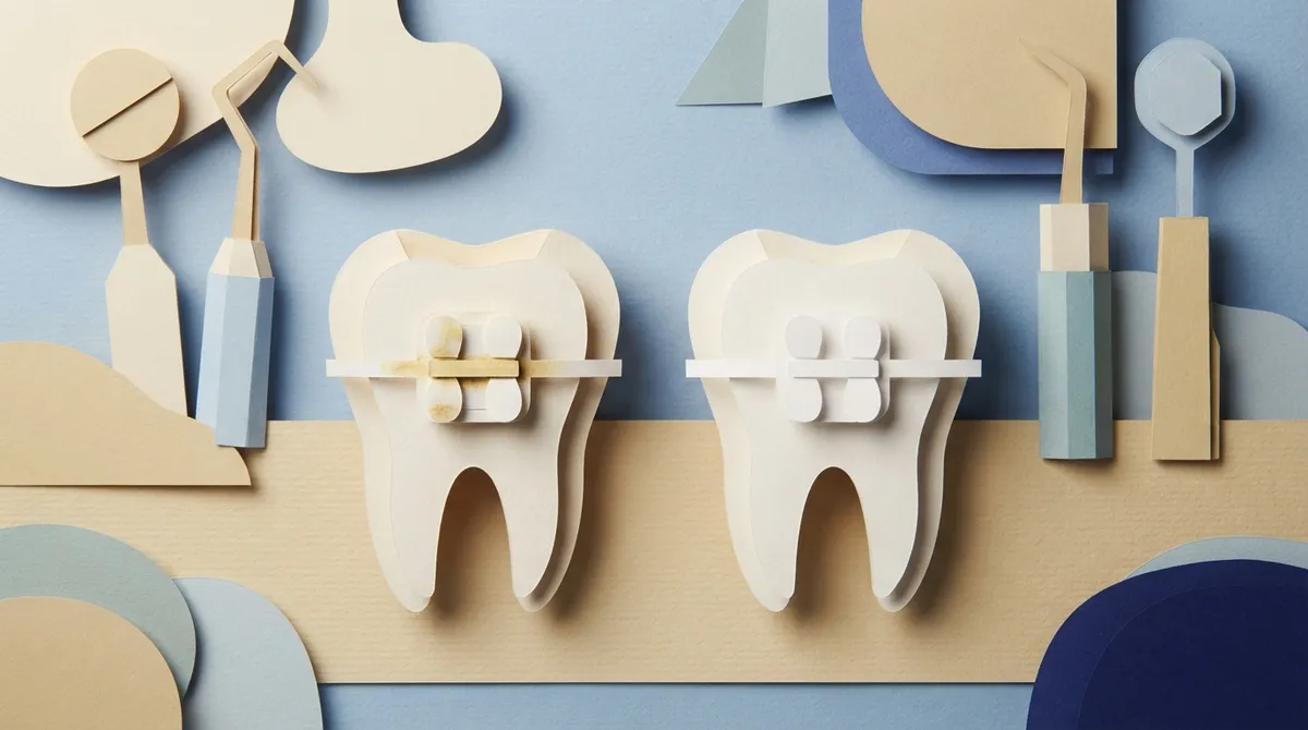 do ceramic brackets stain