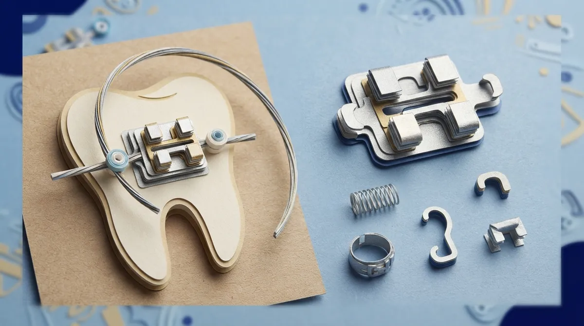 what are metal braces made of