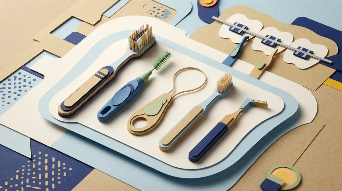 how to brush under braces
