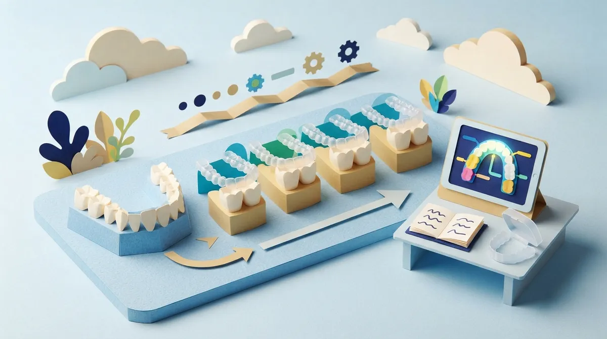 what a clear aligner treatment plan shows