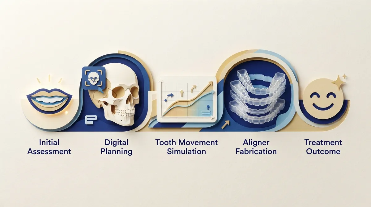 what a clear aligner treatment plan shows