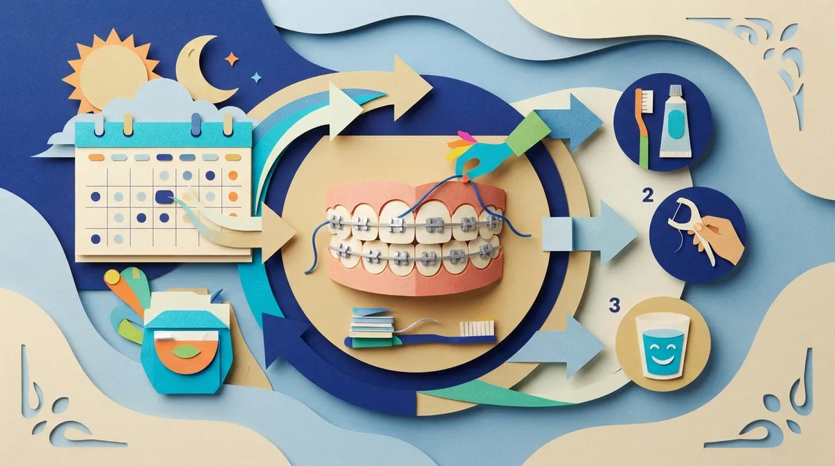how to floss with braces