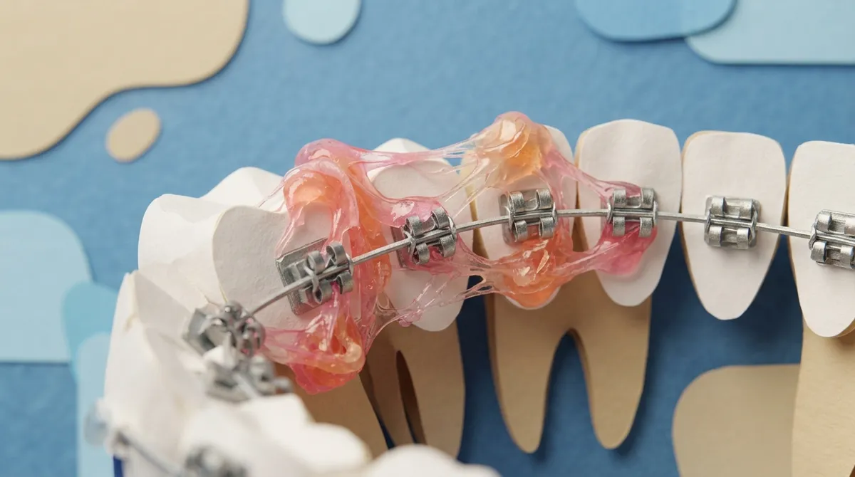 why sticky candy can damage braces