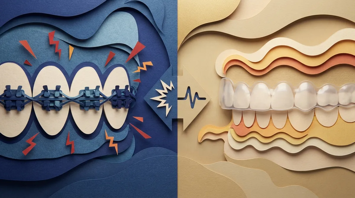 comparing comfort with braces and aligners