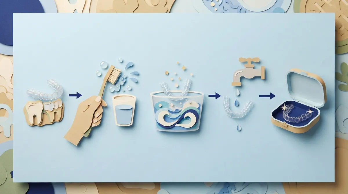how to clean clear aligners