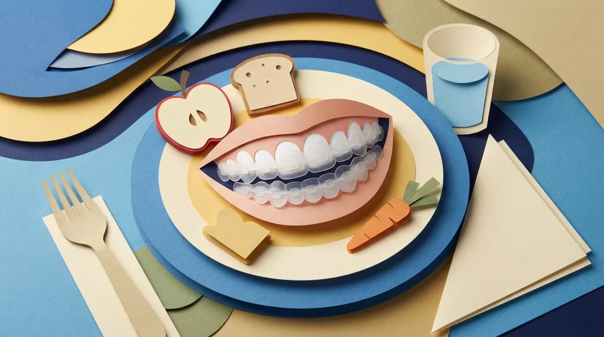 eating with clear aligners