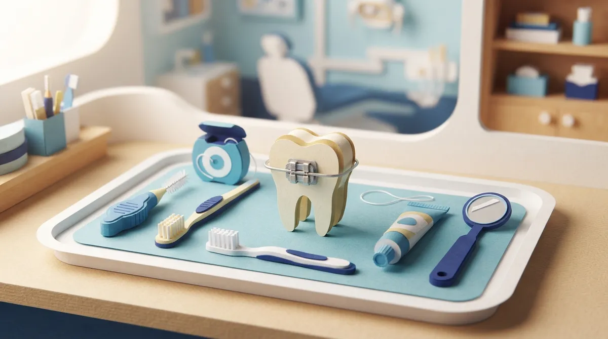 how to clean braces brackets
